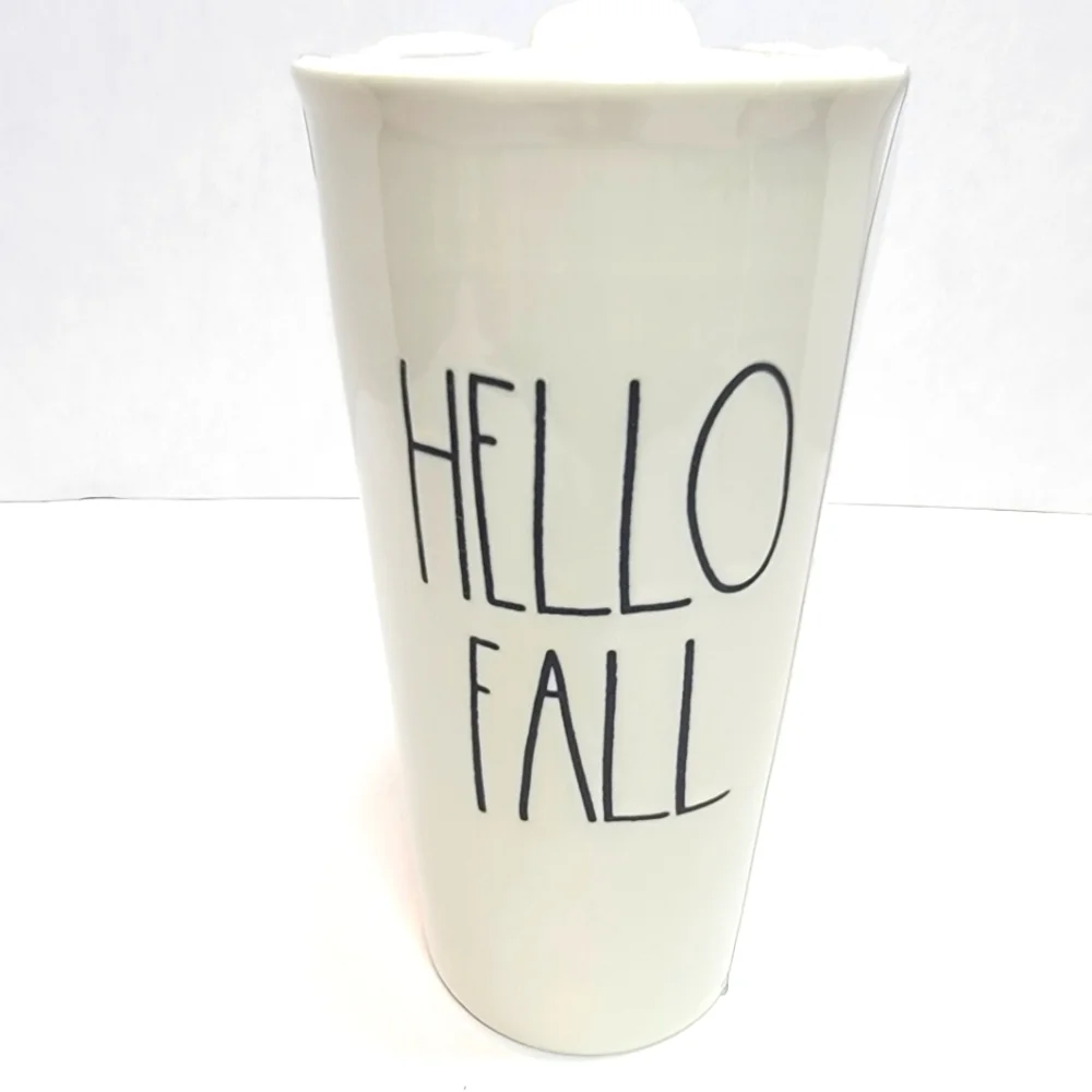 🍁 🆕️ Rae Dunn Hello Fall Tumbler Mug